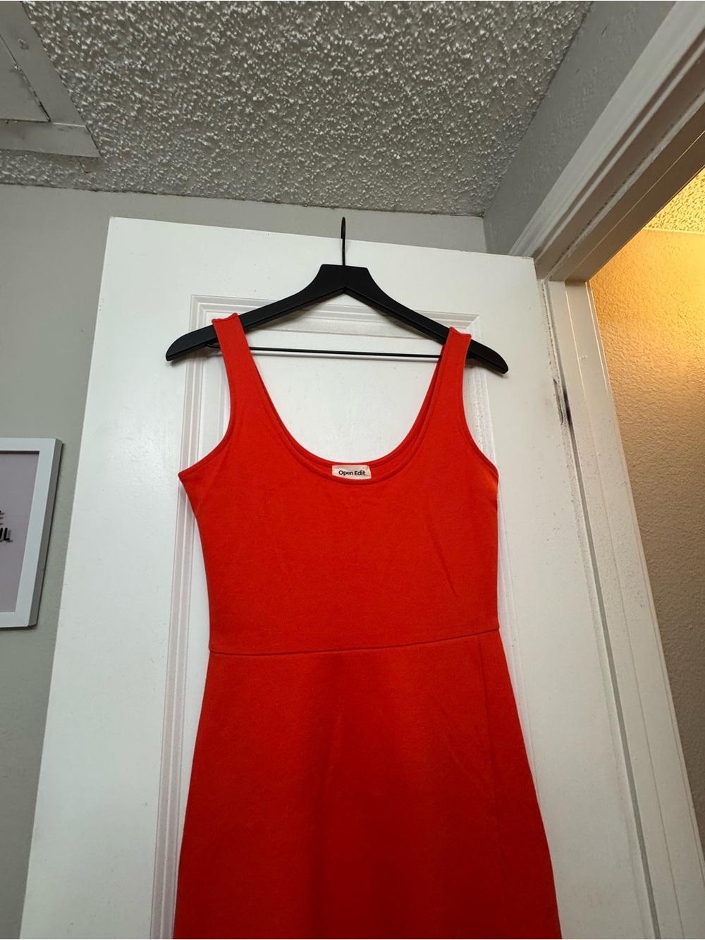 Sleeveless Red Maxi Dress with Side Slit — Women’s Elegant Summer Dress - Picture 3 of 6